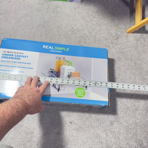 Real Simple Heavy Duty Steel 11” Sliding Under Cabinet Organizer Storage - Picture 7 of 16